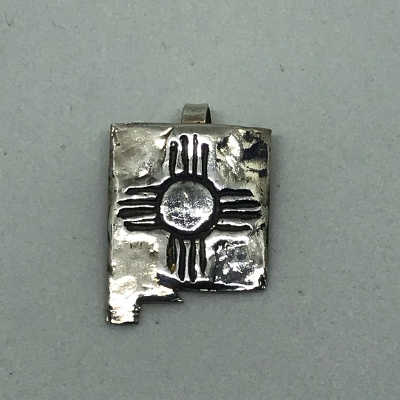 New Mexico fine silver pendant - Picture 6 of 7